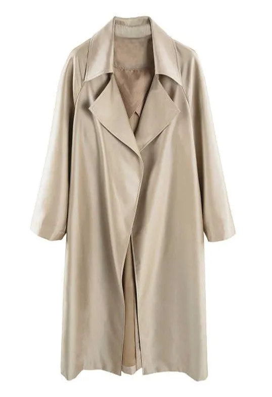 Silkly Trench Coat- Ready to Ship