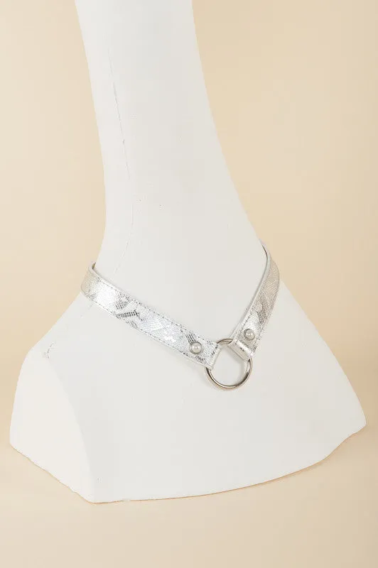 Silver Lace Bondage Set