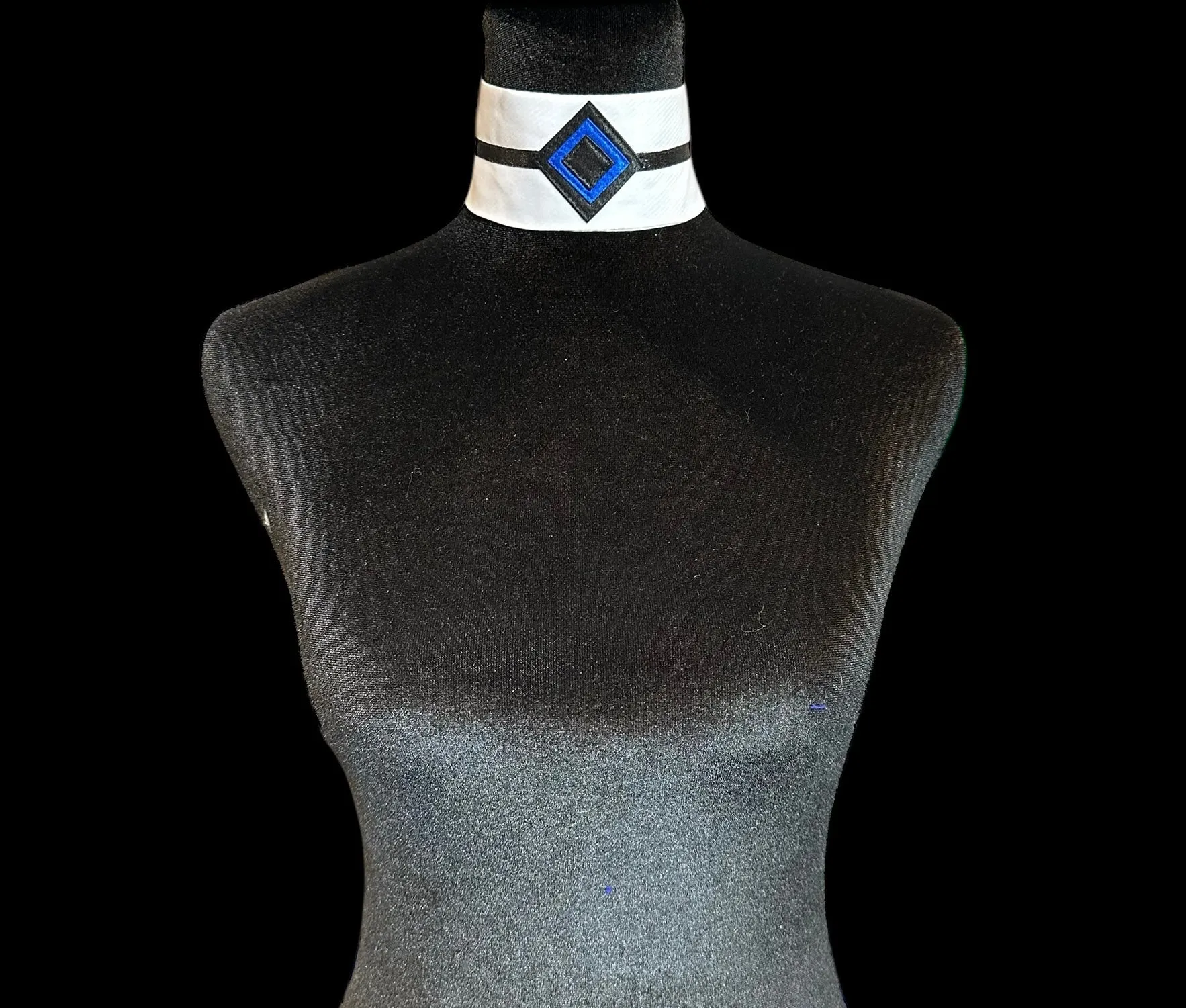 Single Collar Black and Royal Blue