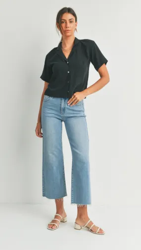 Slim Wide Leg Jeans