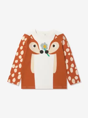 Stella McCartney Girls Long Sleeve Deer T-Shirt