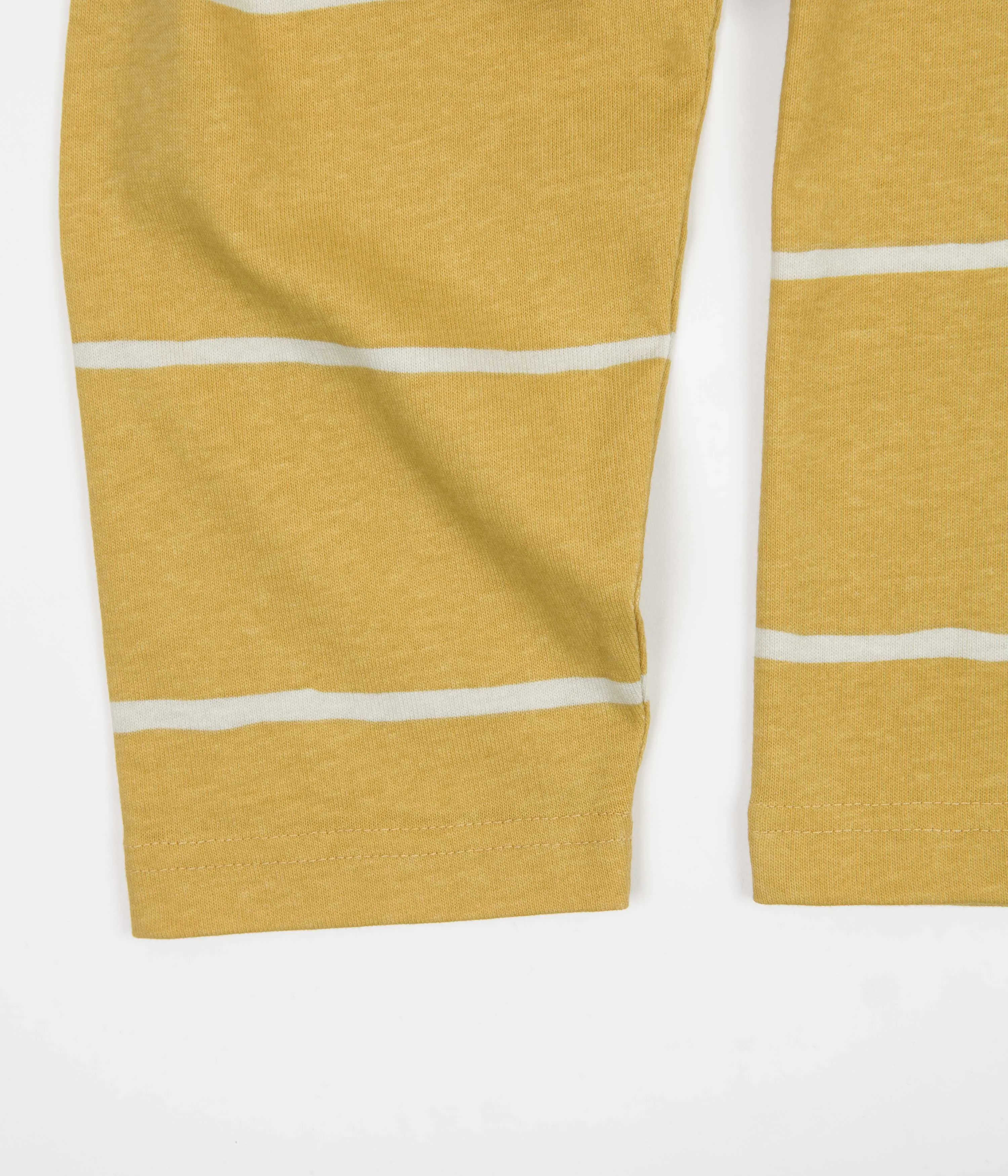 Stussy Hand Drawn Stripe Long Sleeve T-Shirt - Mustard