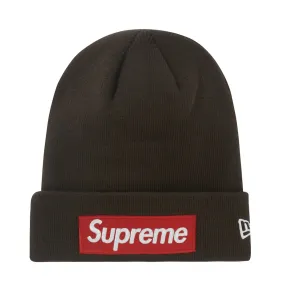 Supreme New Era Box Logo Beanie (FW22) Brown