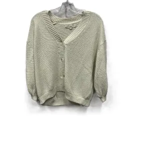 Sweater Cardigan By Loft In Beige, Size: Xl