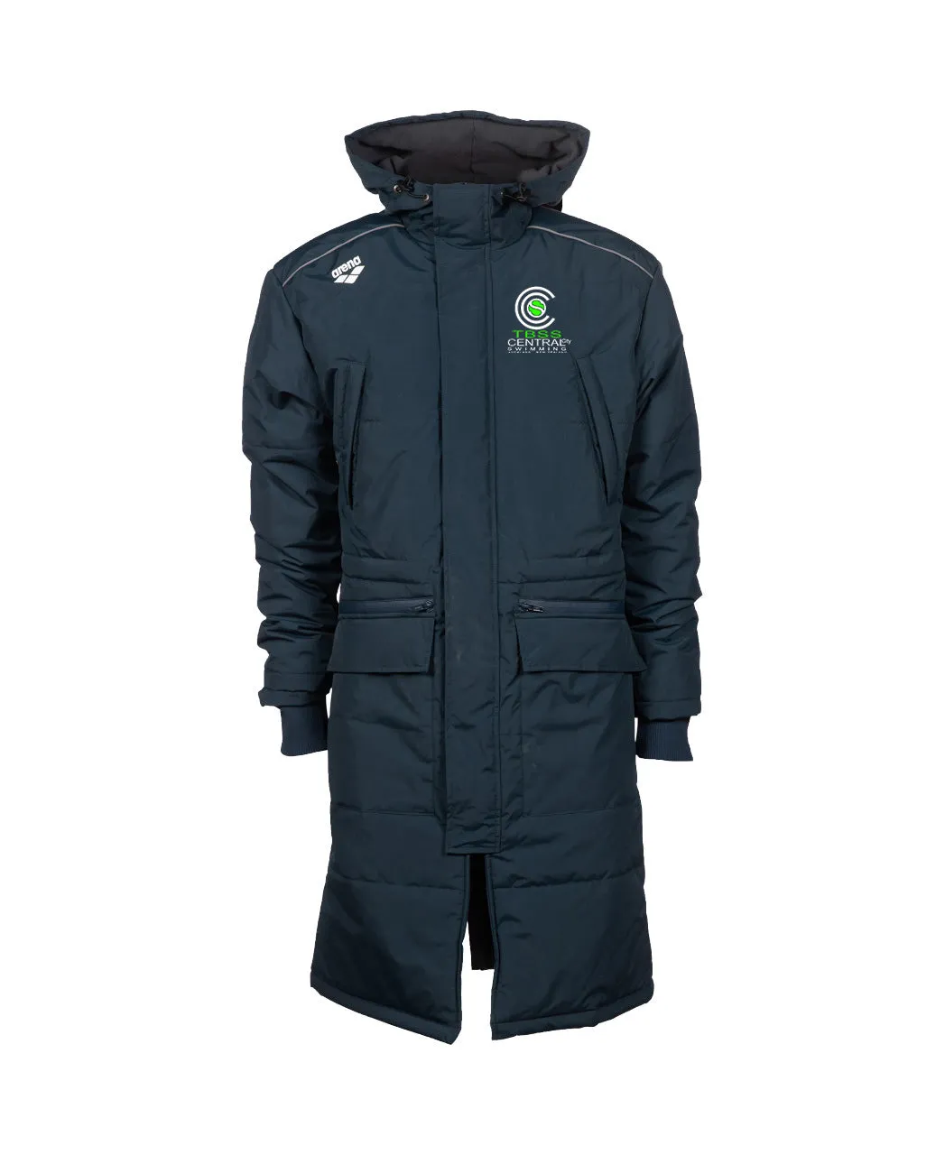 TBSS Central City Swimming Unisex Team Parka Solid - Navy