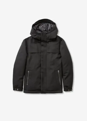 Tech Down Parka Jacket Black