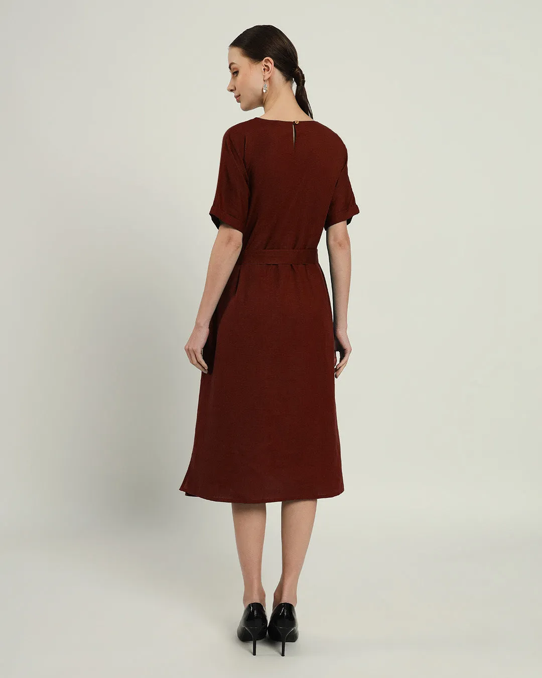 The Tayma Rouge Cotton Dress