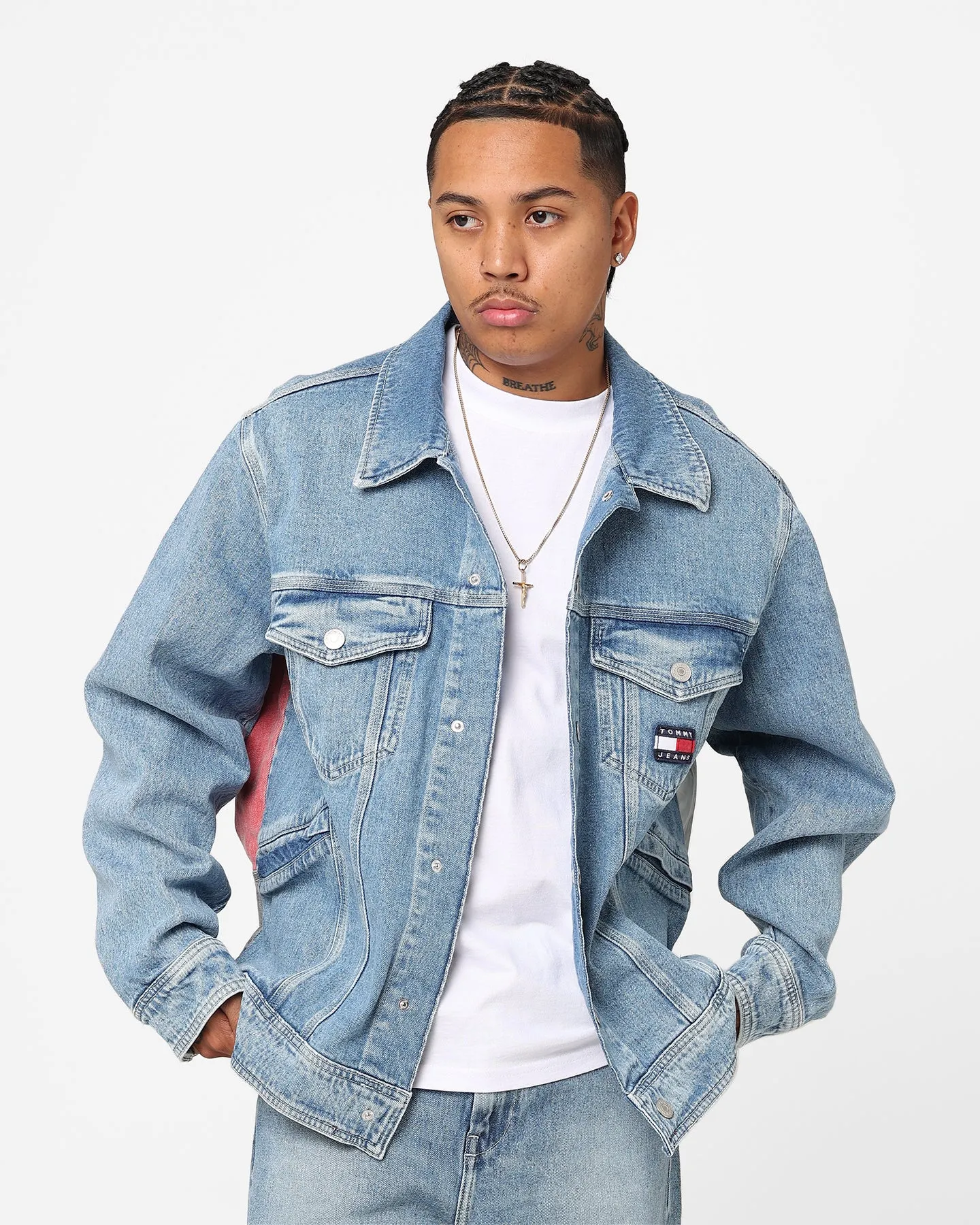 Tommy Jeans Archive Oversized Jacket Denim Light