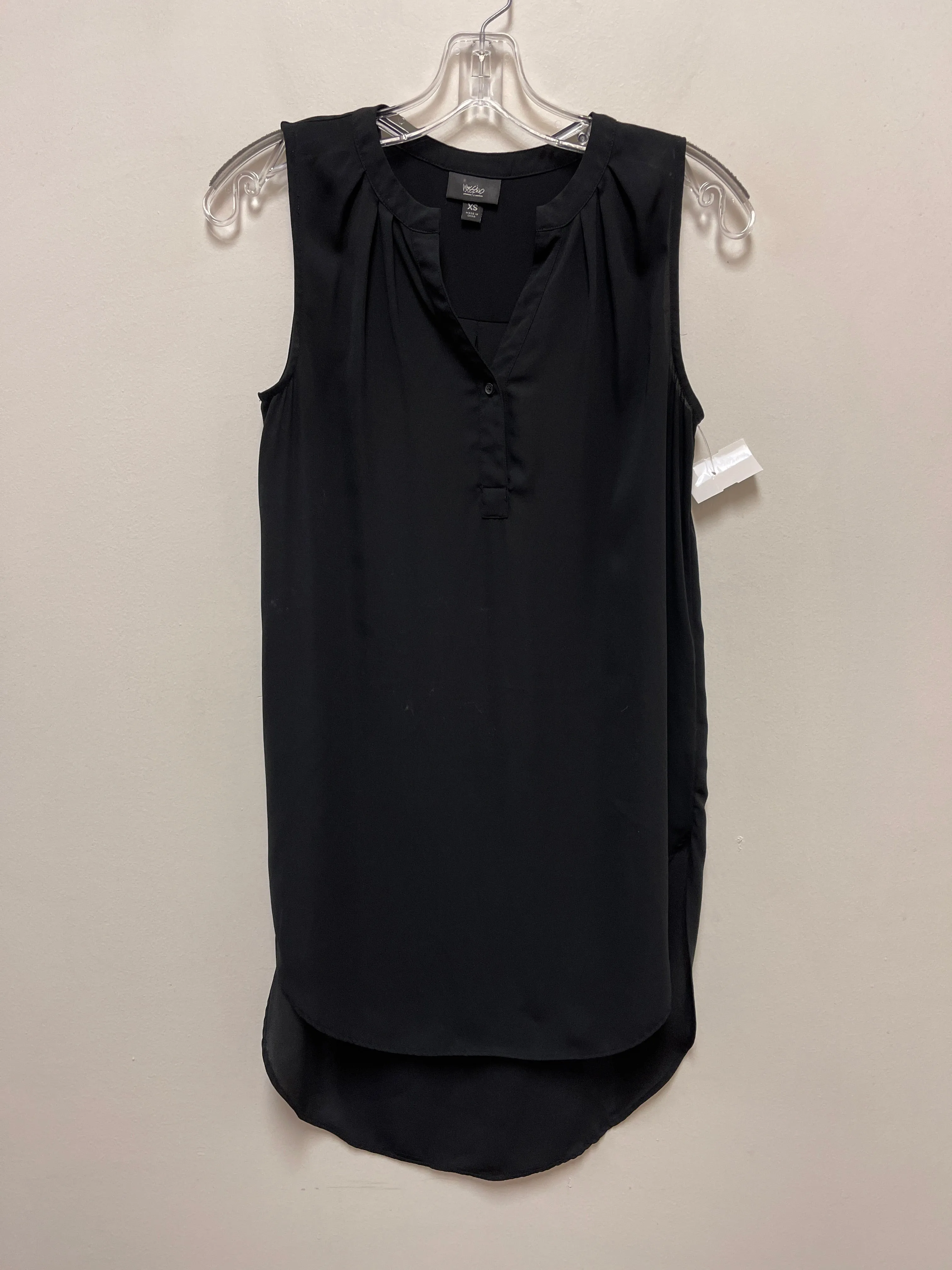 Tunic Sleeveless By Mossimo In Black, Size: Xs