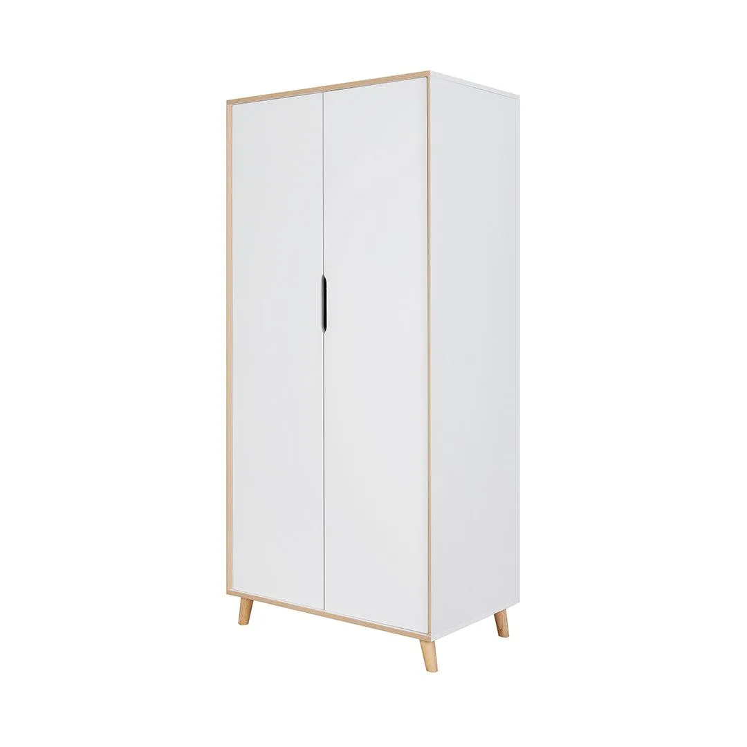 Tutti Bambini Fika Wardrobe - White/Light Oak