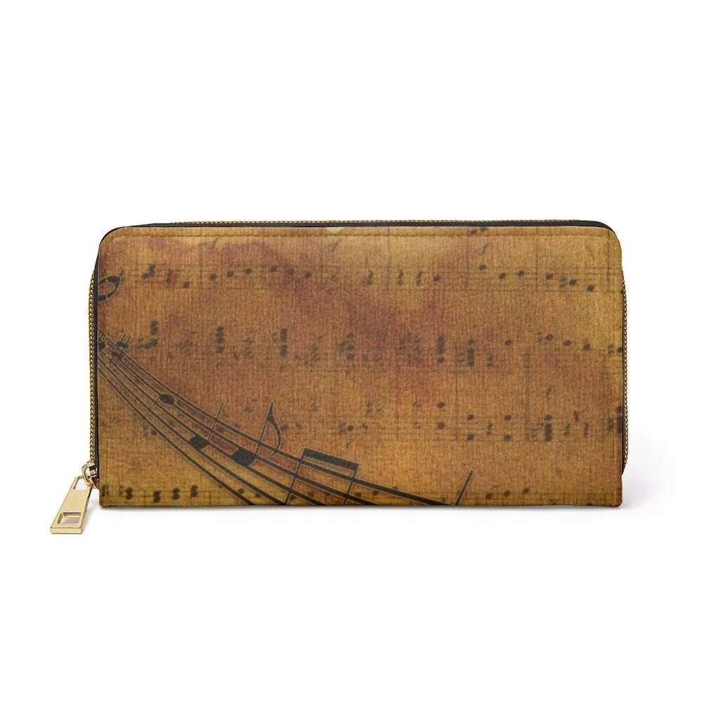 Uniquely You Womens Wallet - Zip Purse / Brown Sheet Music