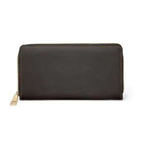 Uniquely You Womens Wallet - Zip Purse / Dark Brown Purse