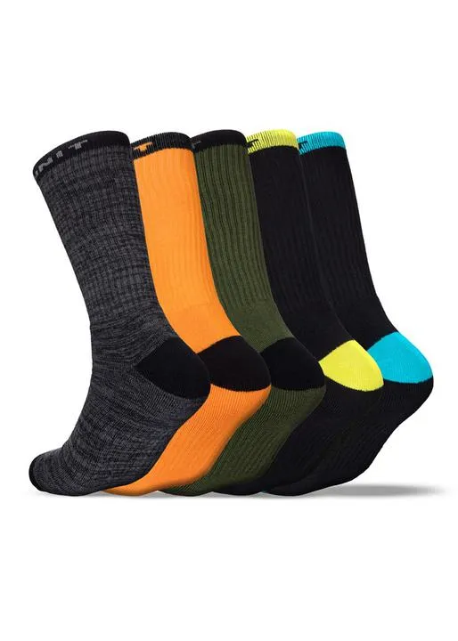 Unit 2021 Quantum Socks Hi Lux 5 Pk Multi