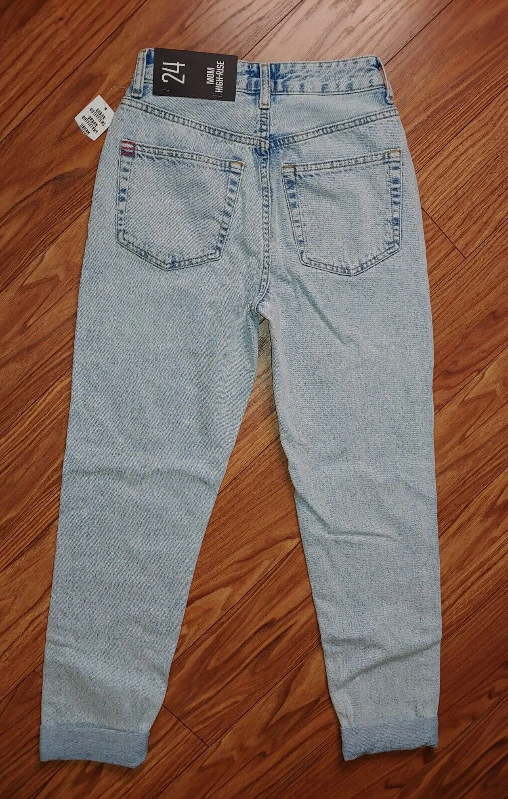 Urban Outfitters BDG Mom High Rise Baggy 100% Cotton Denim Jeans Size 24