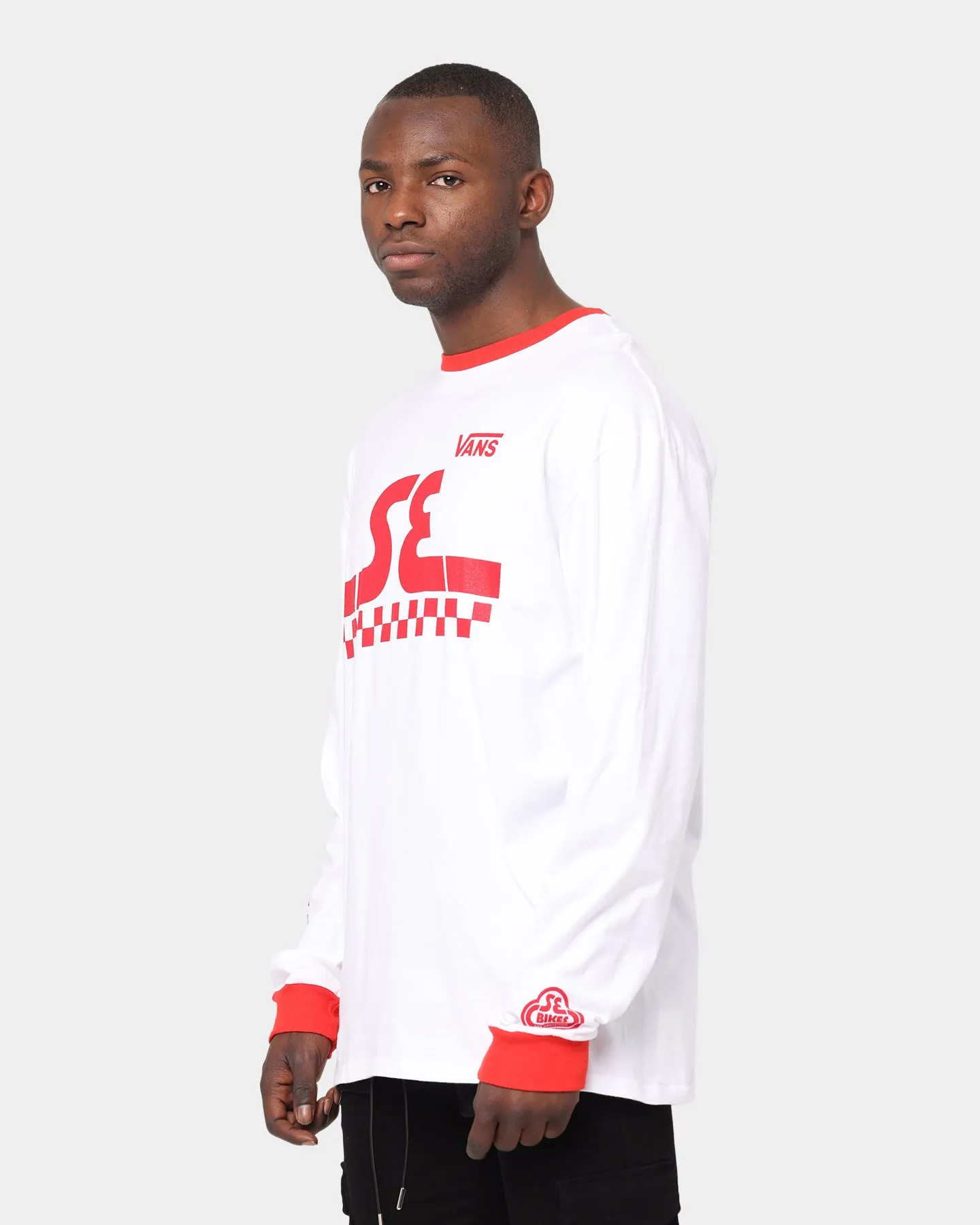 Vans X SE Bikes Long Sleeve T-Shirt White/Red