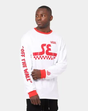 Vans X SE Bikes Long Sleeve T-Shirt White/Red