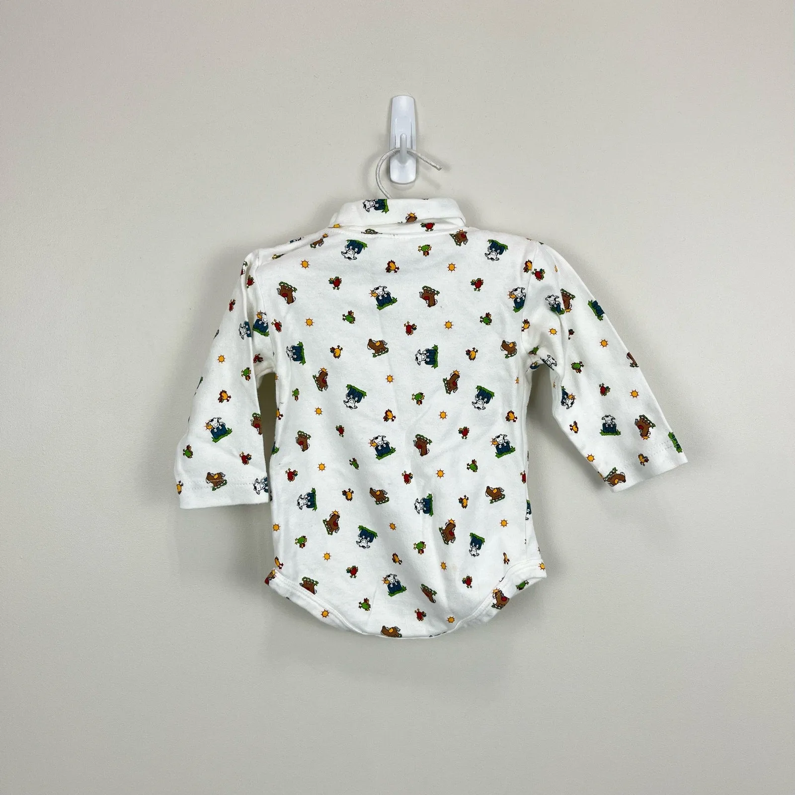 Vintage Garanimals Farm Bodysuit 12 Months