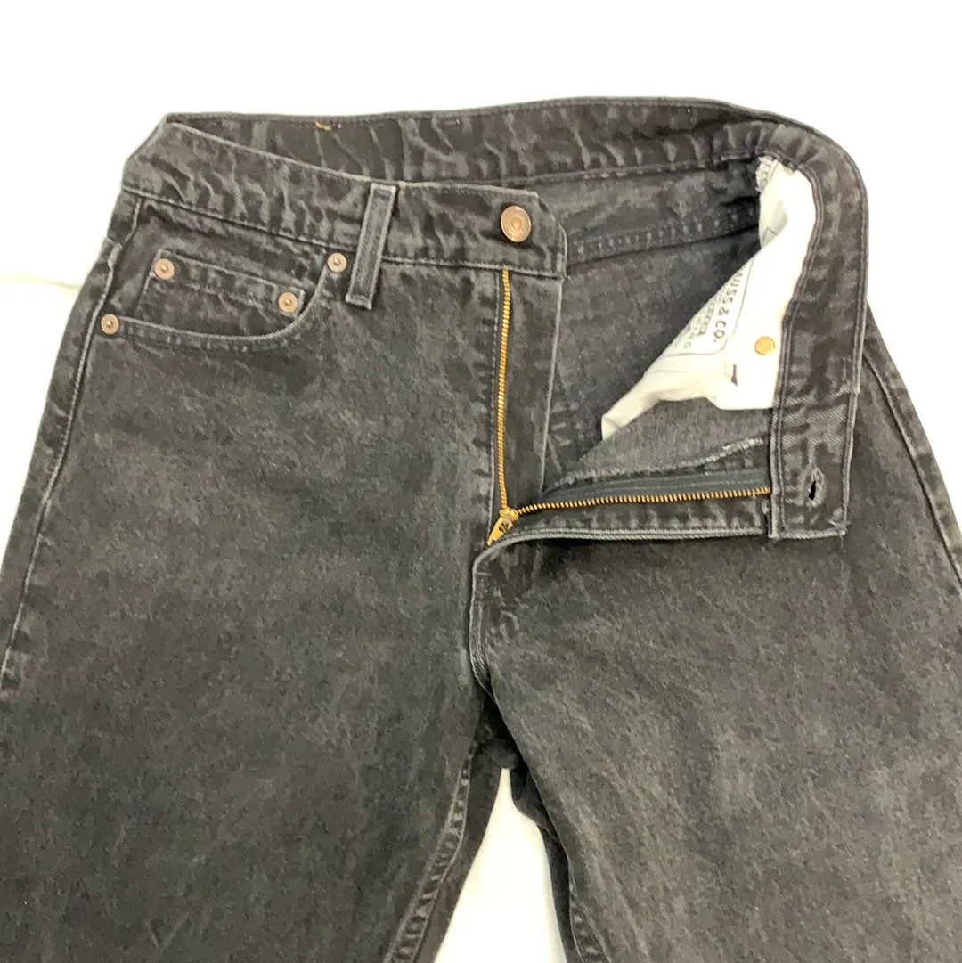 Vintage Levi’s denim 550 Dark Grey Jeans - 30in