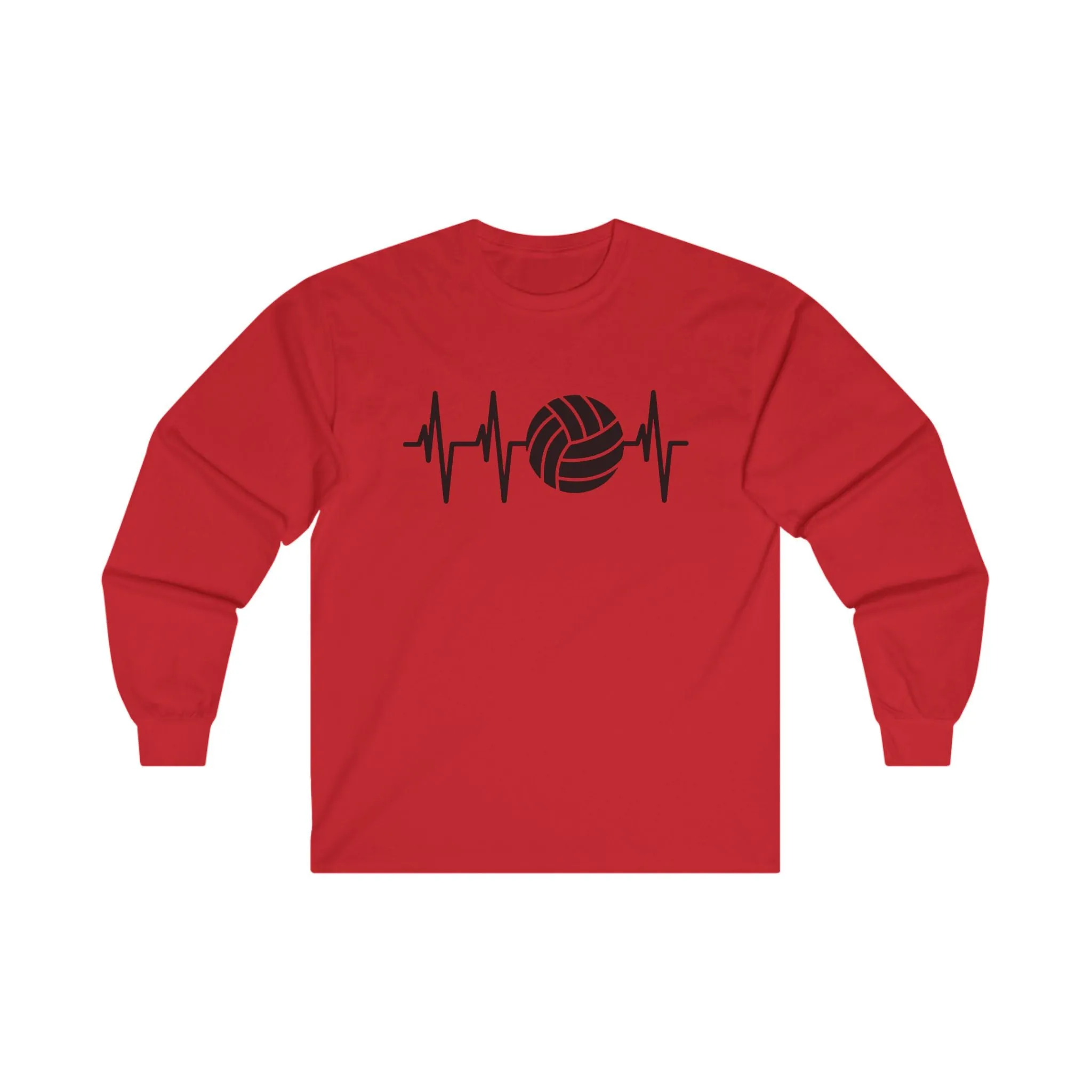 Volleyball Heartbeat Long Sleeve Shirt