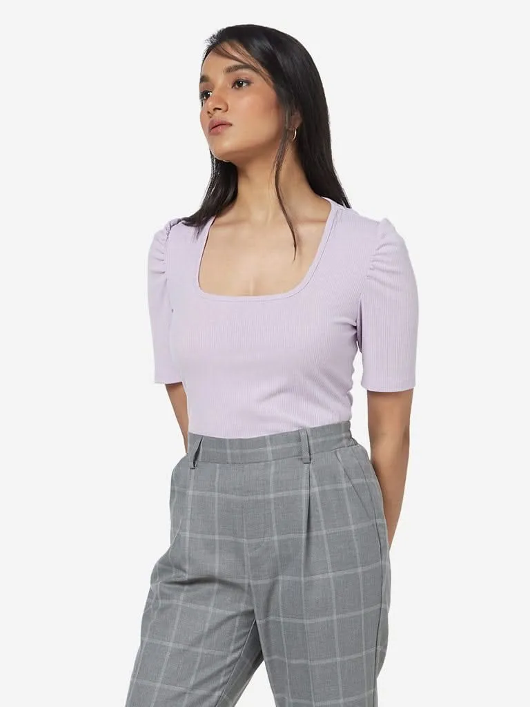 Wardrobe Lilac Ribbed Tinker Top