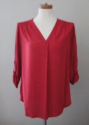 Warm Autumn Red Beauty Tunic