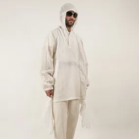 WHITE UTILITY SMOCK