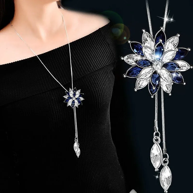 Winter Sparkle Snowflake Necklace