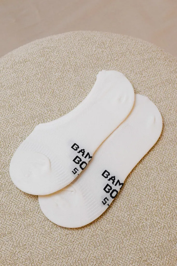 Women's Hidden Bamboo Socks 2 Pack - White