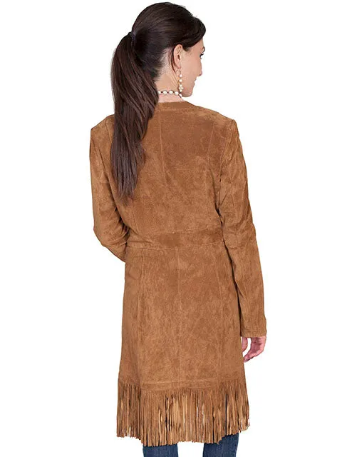 Women's Leather Jacket Collection Suede: Scully Western Fringe Coat