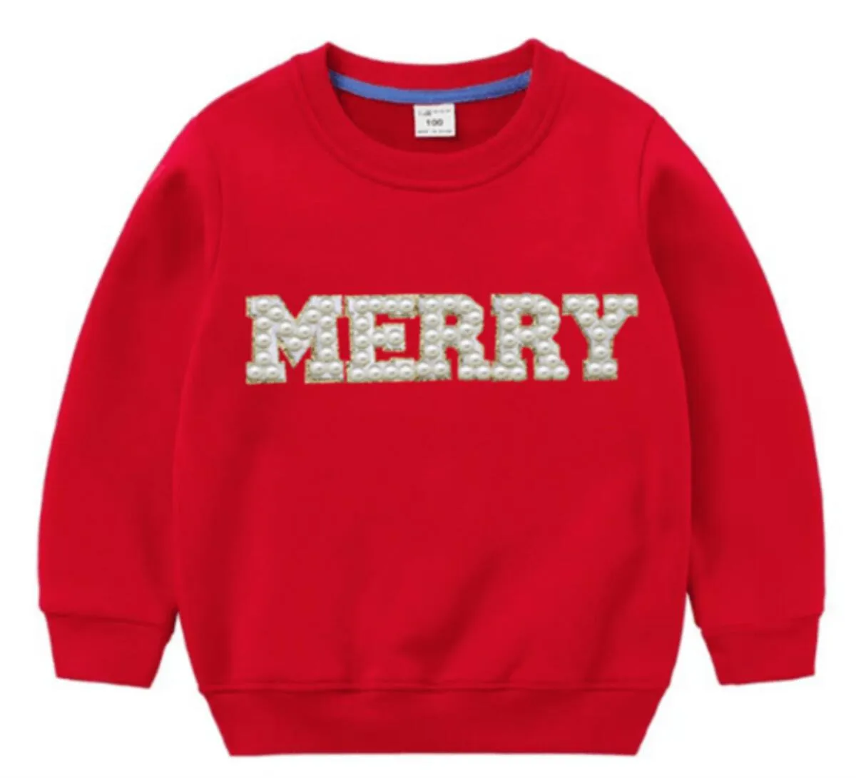 Women's Merry Pearl Sweatshirt- Red