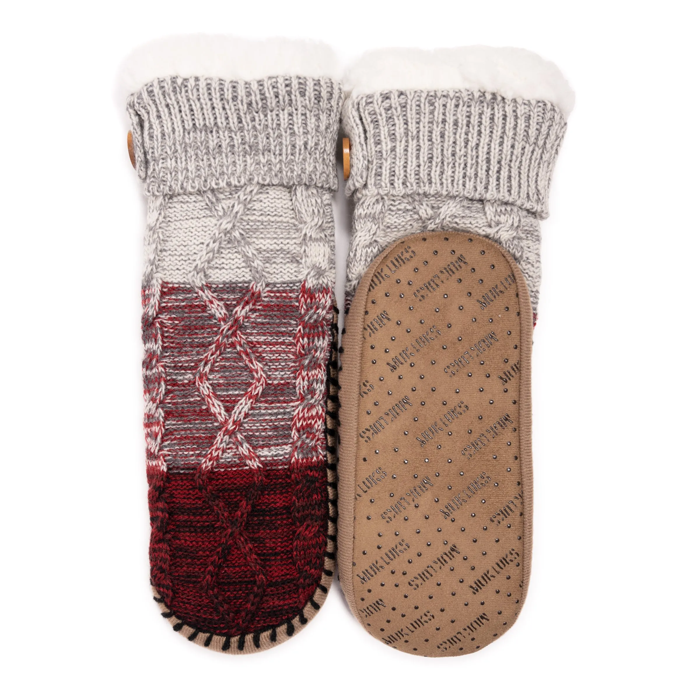 Women's Short Cable Slipper Sock