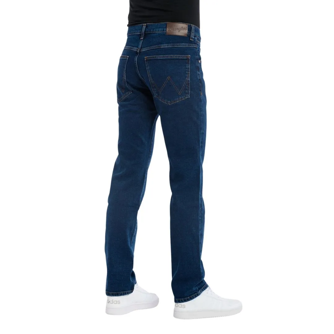 Wrangler Classic Denim Arizona Jeans with Straight Leg Fit in Blue