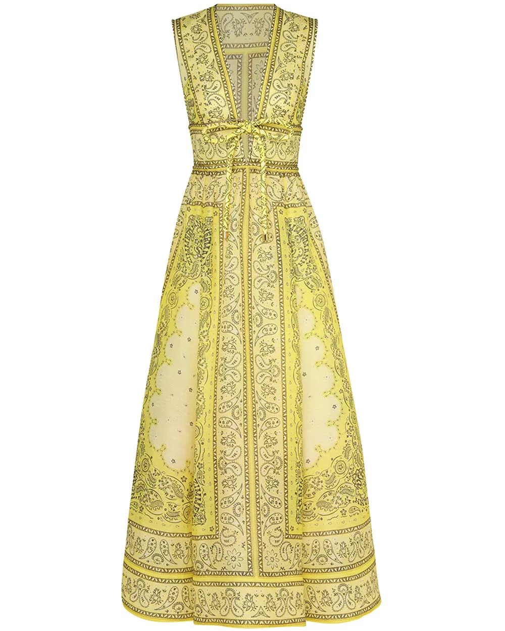 Yellow Bandana Matchmaker Long Bow Dress